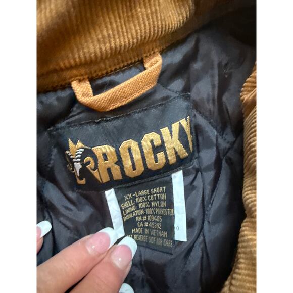 Rocky XX Large Short Insulated Coveralls Brown Duck - Picture 2 of 6